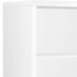 11.75" x 23.75" x 47.5" Cappuccino Particle Board Adjustable Shelves Bookshelf